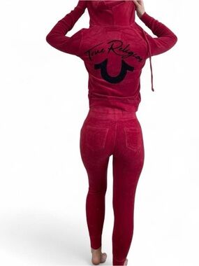 True Religion Red Velour Set